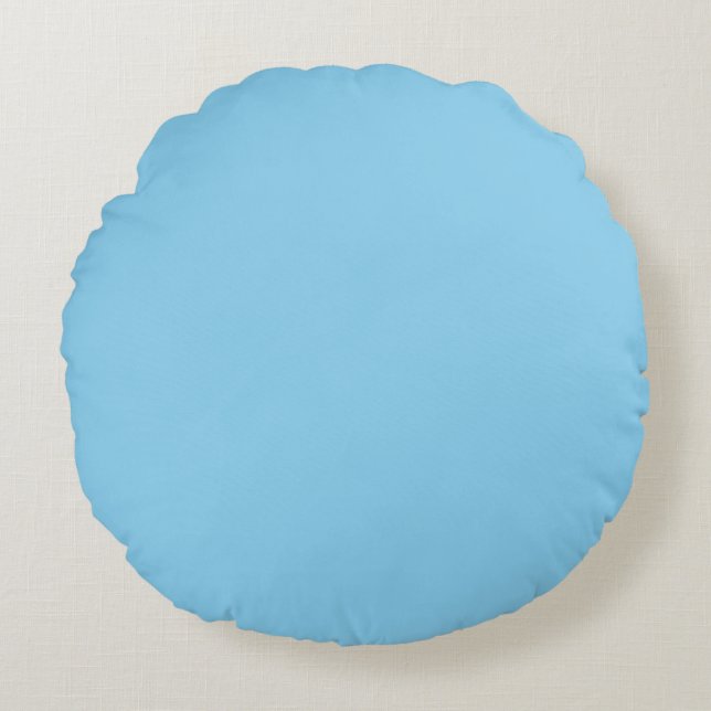 Baby Blue Round Cushion (Front)