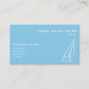 Baby Blue Sailing Business Card