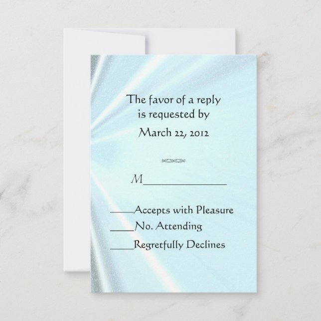 Baby Blue Satin RSVP (Front)