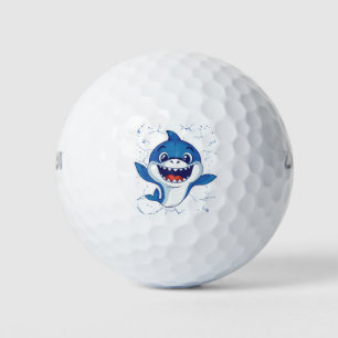Baby Blue Shark Golf Balls
