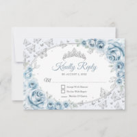 Baby Blue Silver Quinceanera Reply