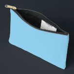 Baby Blue Sky Solid Colour Accessory Pouch<br><div class="desc">Accessory Storage Hand Bag Small Purse print cut sew style and casual fun fashion statement accessory printed with Baby Blue Sky Solid Colour graphic art design illustration and select products collection by TheFabricSeal print on demand shop at Zazzle.com #ZazzleMade https://www.zazzle.com/store/thefabricseal TheFabricSeal©️Original. Baby blue is a lighter blue hue tone plus...</div>