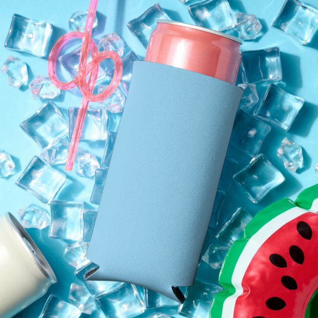 Baby Blue Sky Solid Colour Seltzer Can Cooler (In Situ Summer)