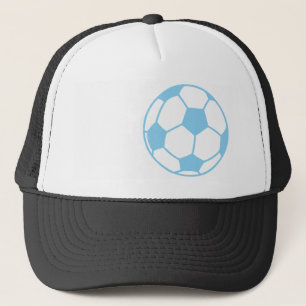 Baby Blue Soccer Ball Trucker Hat