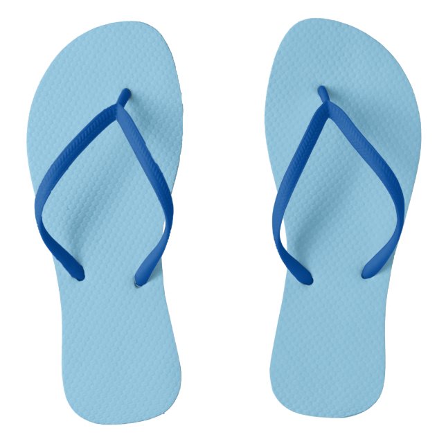 Baby Blue Solid Colour Flip Flops (Footbed)