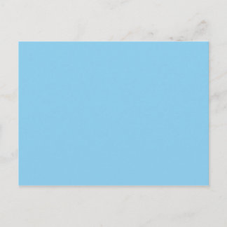 Baby Blue Solid Colour Marine Postcard