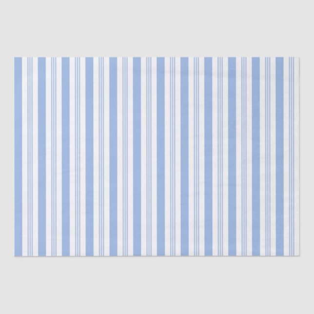 Baby Blue Striped Tissue Paper (Front)
