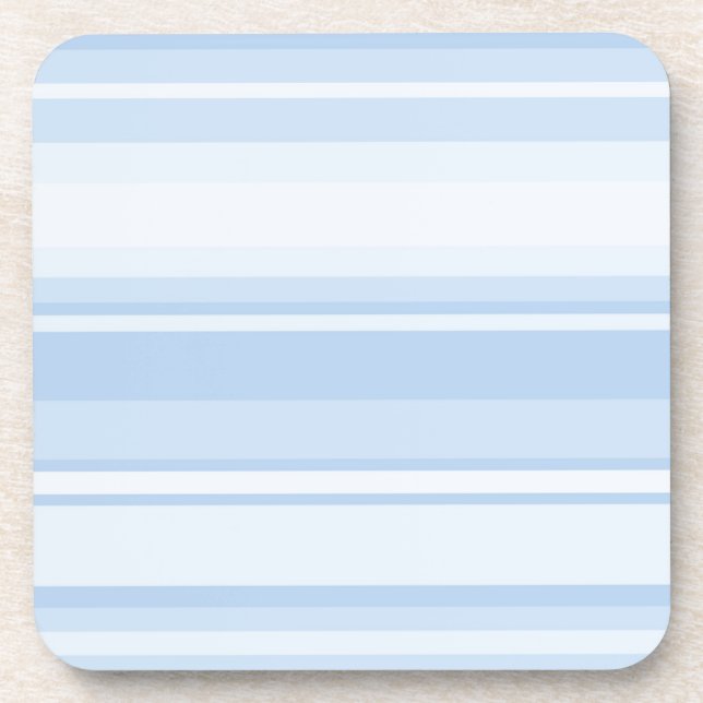 Baby blue stripes coaster (Front)