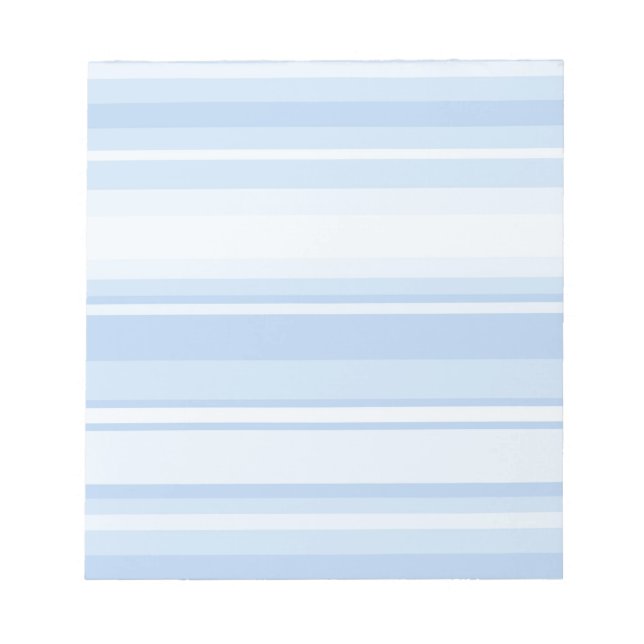 Baby blue stripes notepad (Front)