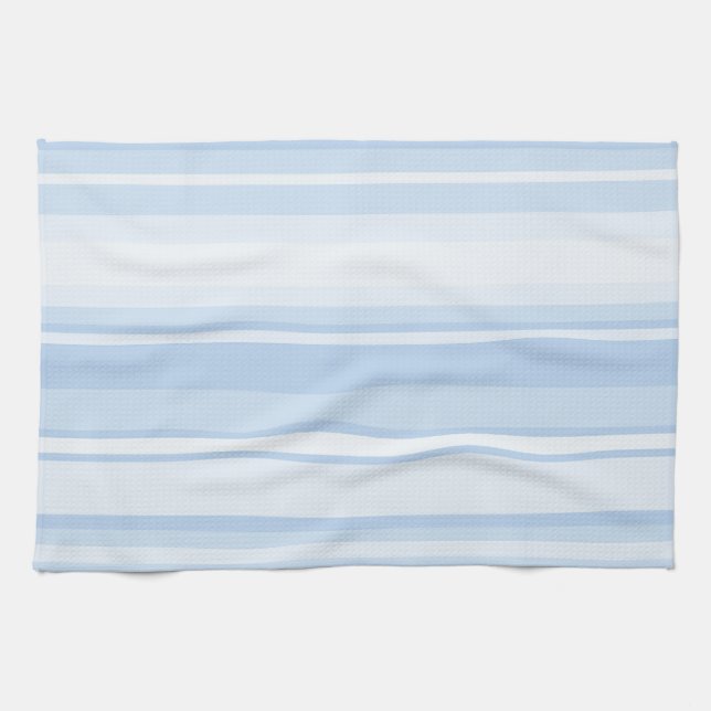 Baby blue stripes tea towel (Horizontal)