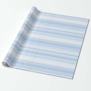 Baby blue stripes wrapping paper
