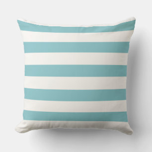 Baby Blue Stripped Throw Pillow
