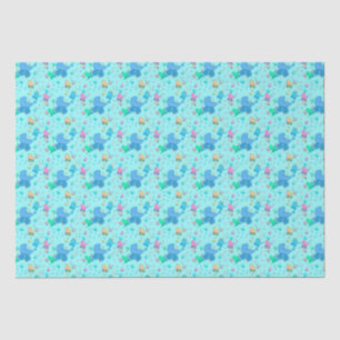 Baby Blue Strollers Wrapping Paper