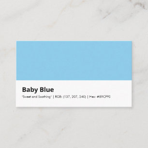 Baby Blue "Sweet and Soothing" Business Card