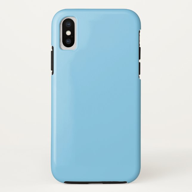 Baby Blue Tough iPhone XS Case (Back)