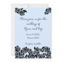 Baby Blue Wedding Invitation