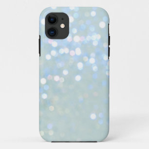 Baby Blue/White Glitter iPhone 5 Cover