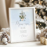 Baby blue Winter Christmas tree mum-osa bar Poster<br><div class="desc">Baby blue Winter Christmas tree mum-osa bar Poster
Matching items available.</div>