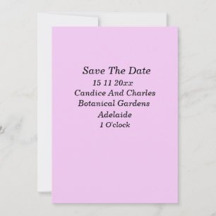 Baby Blush Pink, Save The Date Wedding Invitation