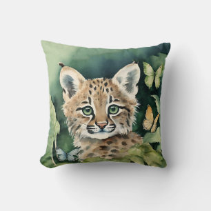 Baby Bobcat Gender Neutral   Cushion