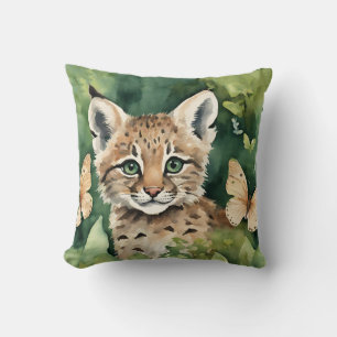 Baby Bobcat Girls  Cushion