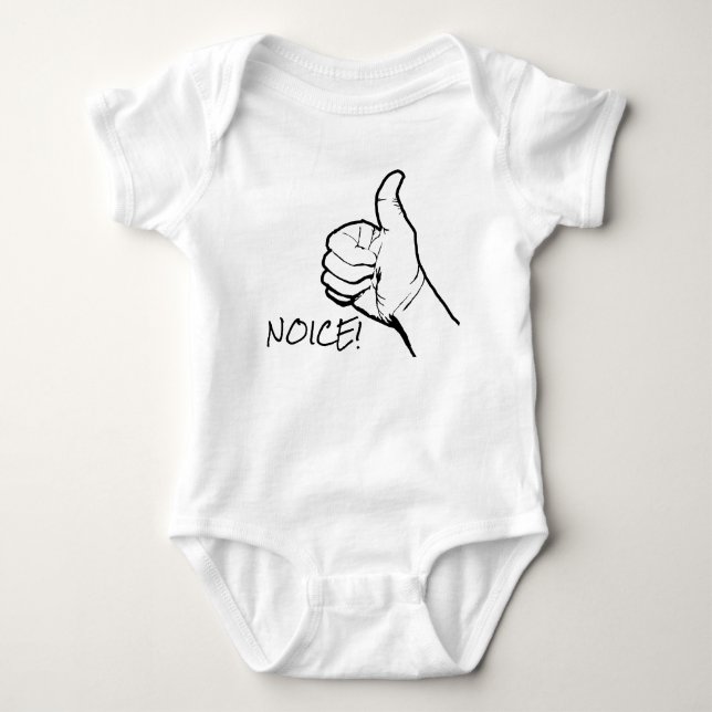 Baby body NICE THUMB UP Bodysuit (Front)