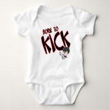 Baby Bodysuit -Born to Kick