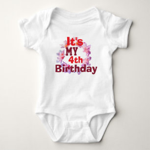 Baby Bodysuit Cute Third Birthday Outfit for Girl