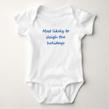 Baby bodysuit for Christmas