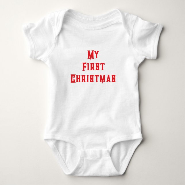  Baby bodysuit for christmas (Front)