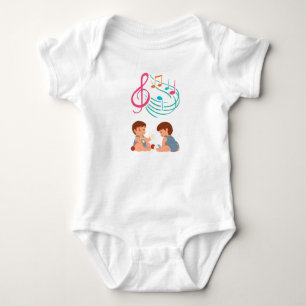 Baby Bodysuit Harmonious Playtime .