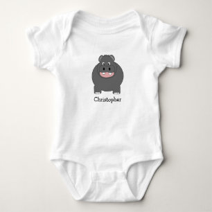 Baby Bodysuit Hippopotamus Design