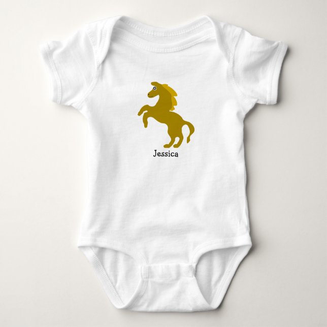 Baby Bodysuit Horse Design (Front)