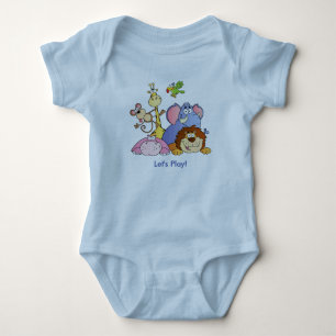 Baby Bodysuit--Jungle Animals Bodysuit