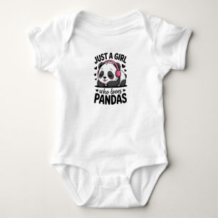 Baby Bodysuit – Just a Girl Who Loves Pandas