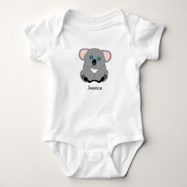 Baby Bodysuit Koala Bear Design (Front)