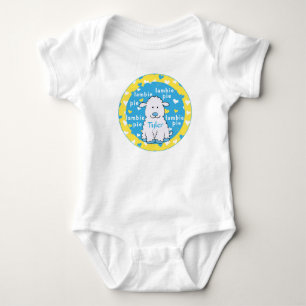 Baby Bodysuit  Lambie Pie Blue/Yellow