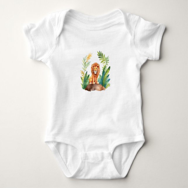 Baby bodysuit - lion design (Front)