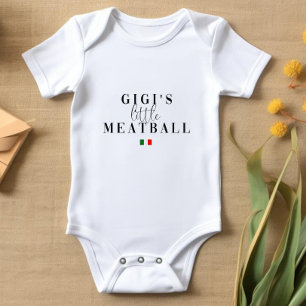 Baby bodysuit Little Meatball Italian Baby