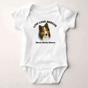 Baby Bodysuit Live Love Rescue