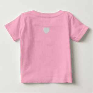 Baby bodysuit "pcog" round w/ scripture & heart