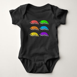Baby Bodysuit - Rainbow Pill Bugs (vivid)