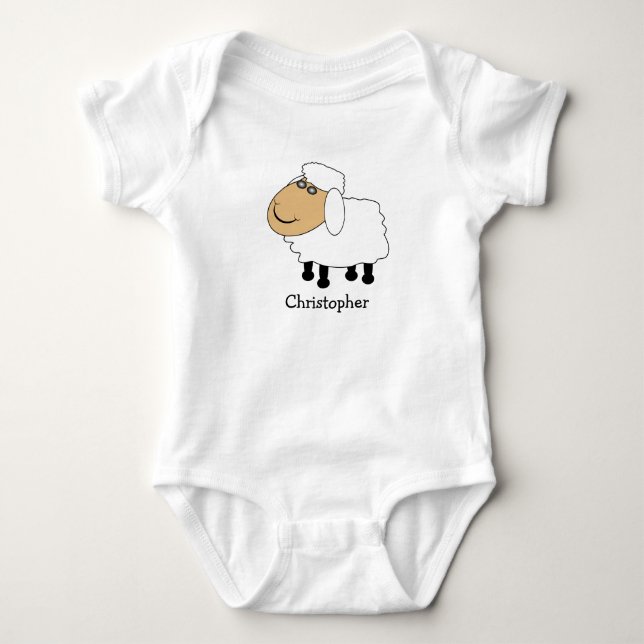 Baby Bodysuit Sheep Design (Front)