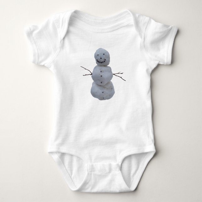 Baby Bodysuit – Snowman (Front)
