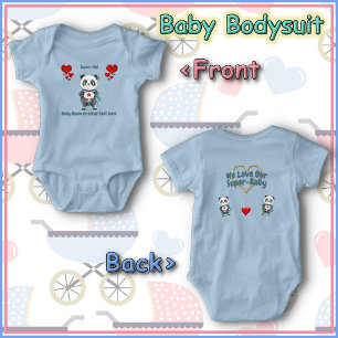 Baby Bodysuit - Super Hero - Panda Bear