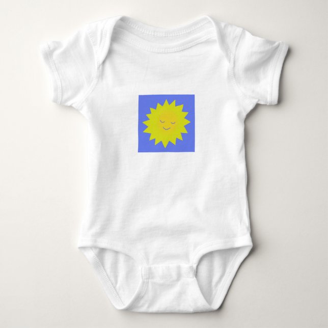 Baby Bodysuit Tee with Sun Design (Front)