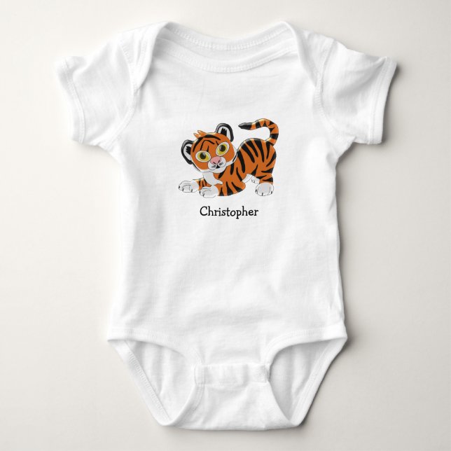 Baby Bodysuit Tiger Design (Front)