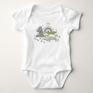  Baby Bodysuit with a cute illustration 