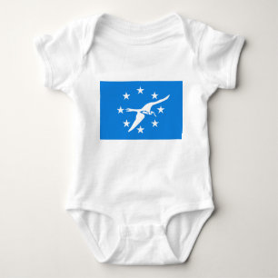Baby bodysuit with flag of Corpus Christi, USA