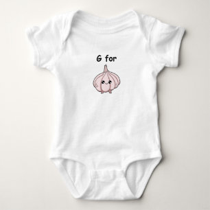 Baby Bodysuit with Garlic print